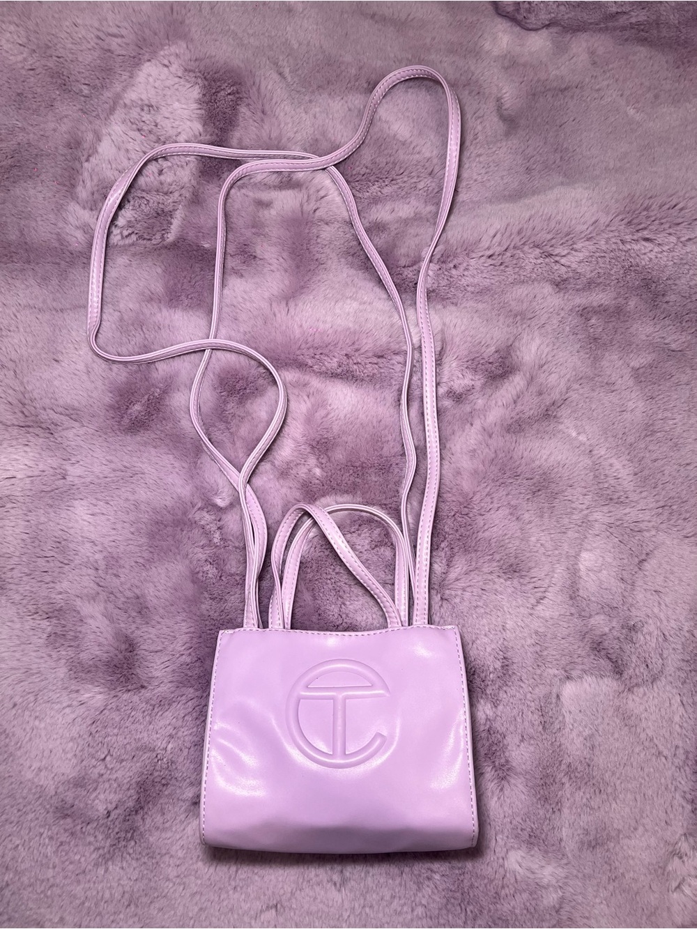 Lavender Mini Crossbody Tote Bag